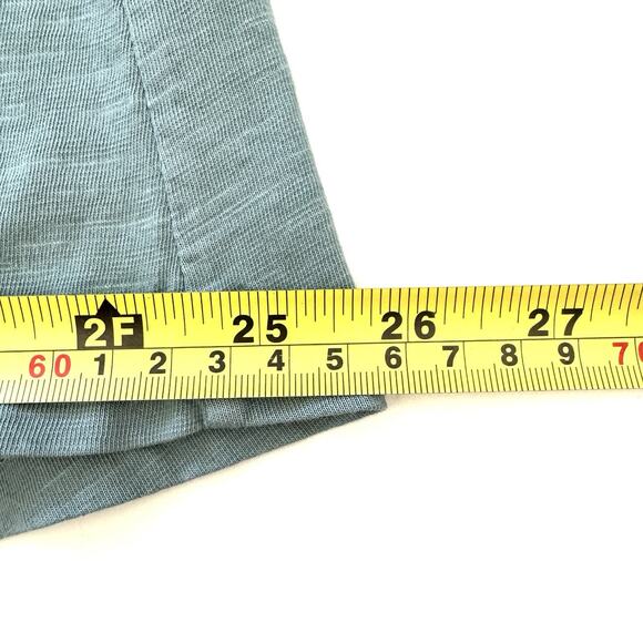 NWT Sundance Women’s Dinah Eyelet Shirt Top Blue Short Sleeve V-Neck - Picture 7 of 11